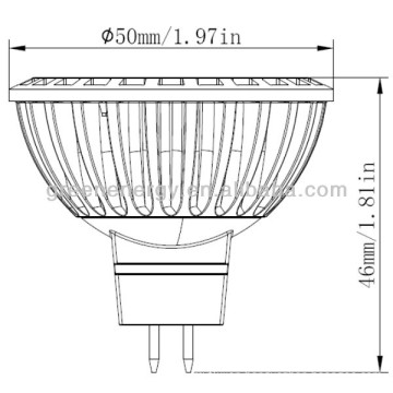 most powerful led spotlight 50w halogen replacement mr16 led spotlight with 3 years warranty